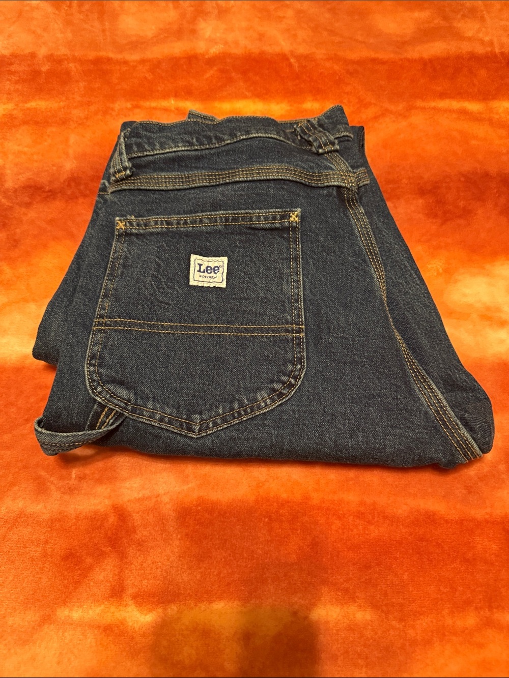 Men's Lee Workwear Carpenter Jeans Size 32 x 34 EUC